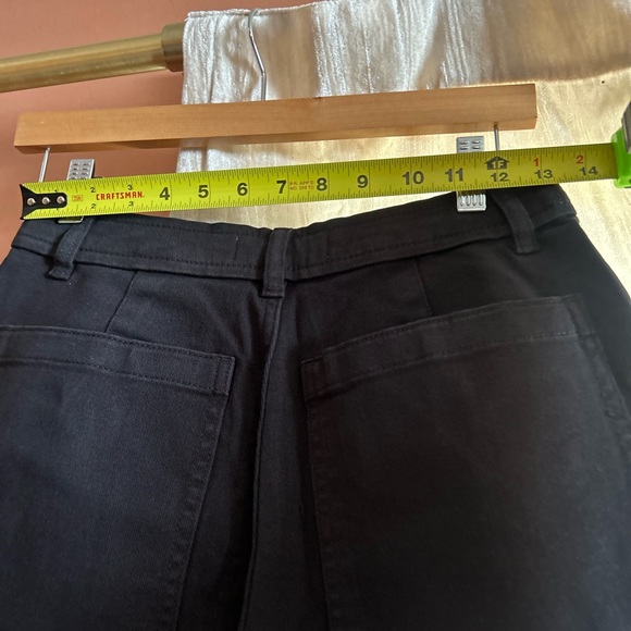 Everlane The Utility‎ Short Organic Cotton Twill High Rise Black NEW Size 2 - Picture 7 of 9